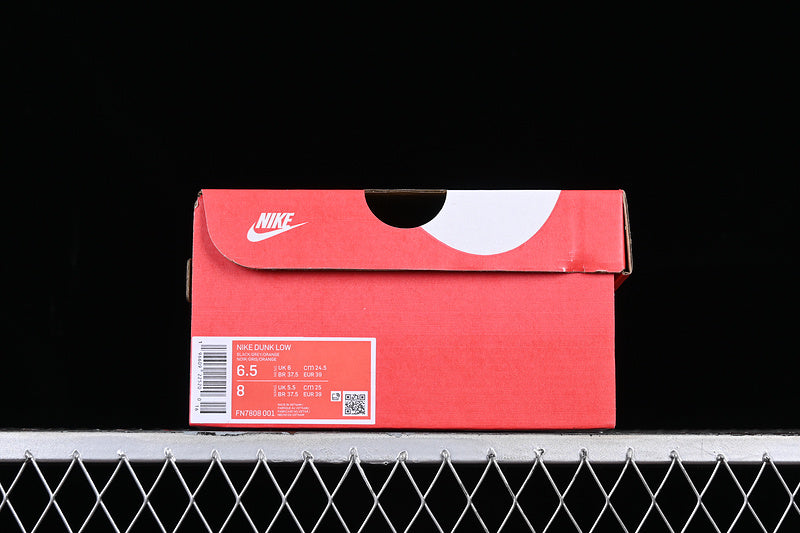 NikeMens Dunk Low - Orange Mini Swoosh