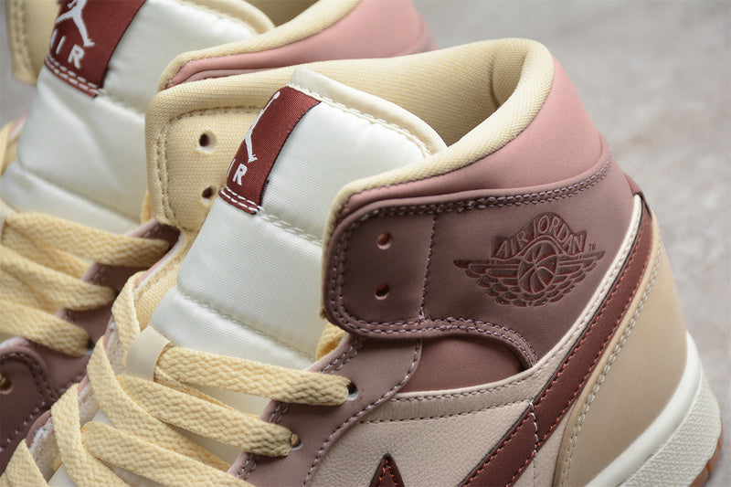 Unisex Air Jordan 1 AJ1 Mid - Pony Smoky Mauve