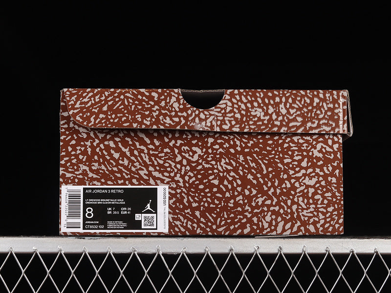 NikeUnisex Air Jordan 3 AJ3 Retro - Palomino