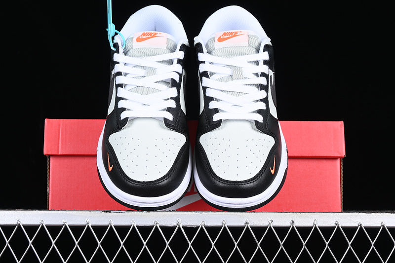 NikeMens Dunk Low - Orange Mini Swoosh