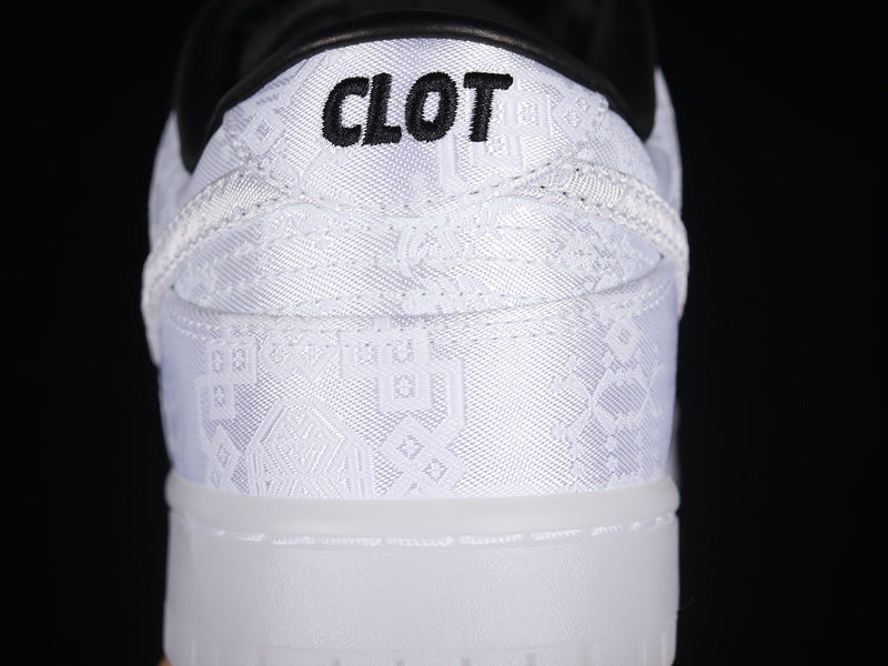 NikeMens Dunk Low Fragment x CLOT - White