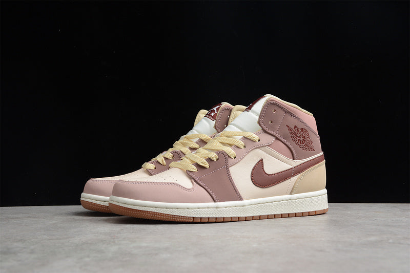 Unisex Air Jordan 1 AJ1 Mid - Pony Smoky Mauve