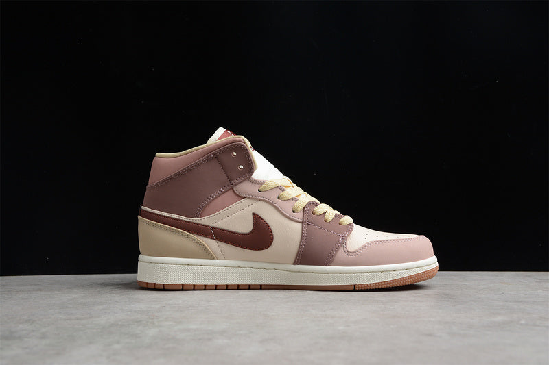 Unisex Air Jordan 1 AJ1 Mid - Pony Smoky Mauve