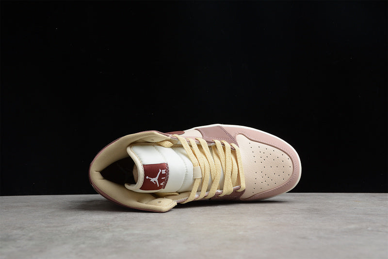 Unisex Air Jordan 1 AJ1 Mid - Pony Smoky Mauve