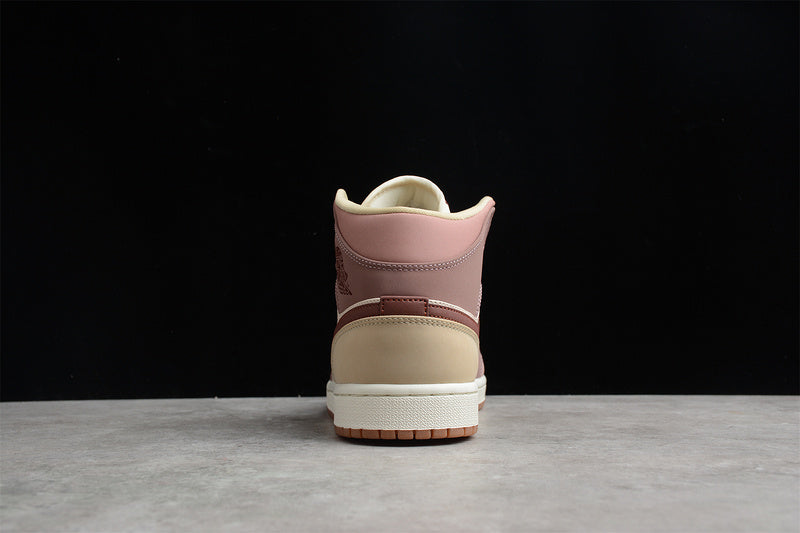Unisex Air Jordan 1 AJ1 Mid - Pony Smoky Mauve