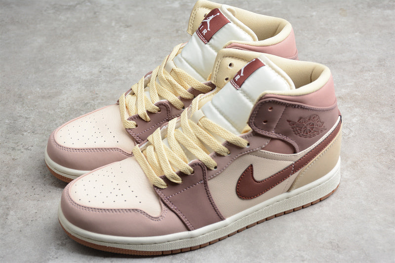 Unisex Air Jordan 1 AJ1 Mid - Pony Smoky Mauve