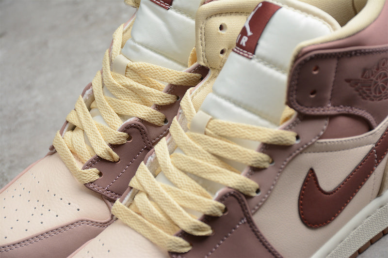 Unisex Air Jordan 1 AJ1 Mid - Pony Smoky Mauve
