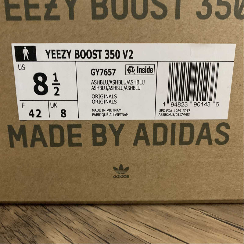 adidasMens Yeezy Boost 350 - Ash Blue