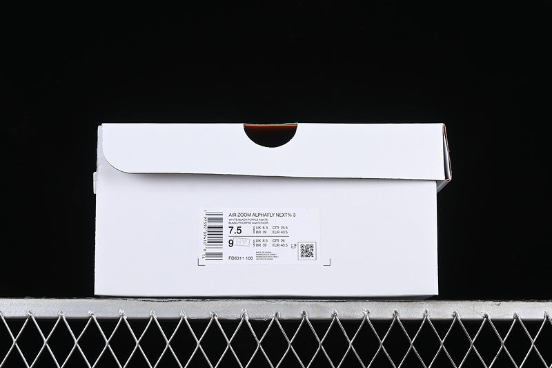 NikeUnisex Air Zoom Alphafly 3 - White/Purple