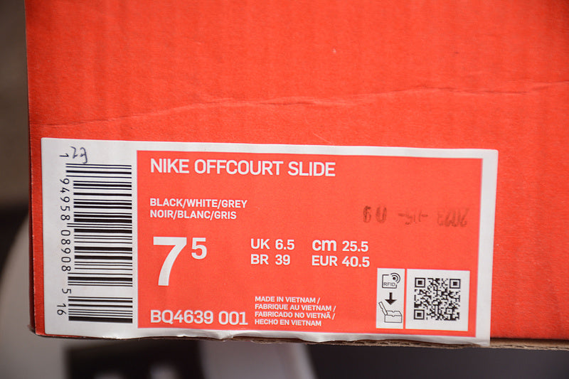 NikeMens Offcourt Flip-Flop Slide - Black/White