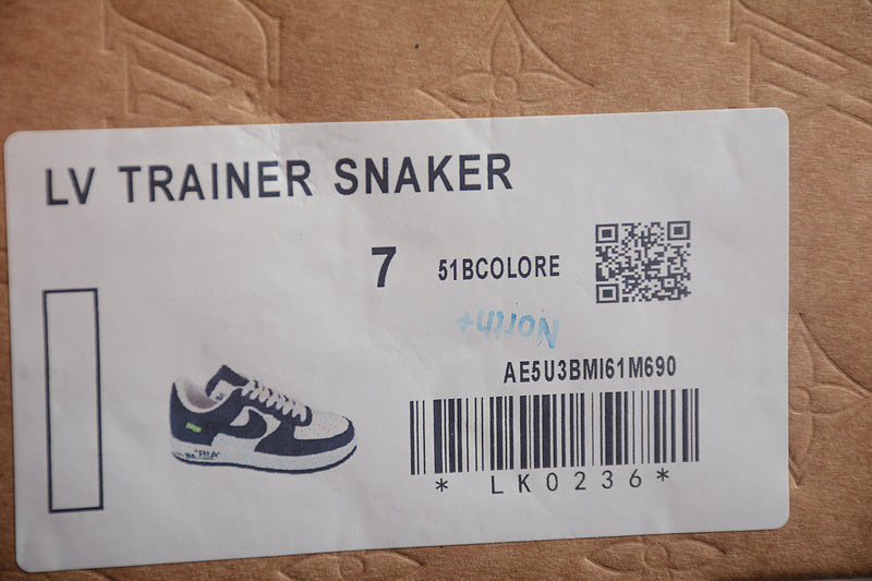 Louis Vuitton x NikeMens Air Force 1 AF1 Low - White/Black