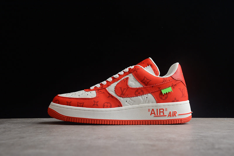 NikeMens Air Force 1 AF1 Low X Louis Vuitton - Abloh Red