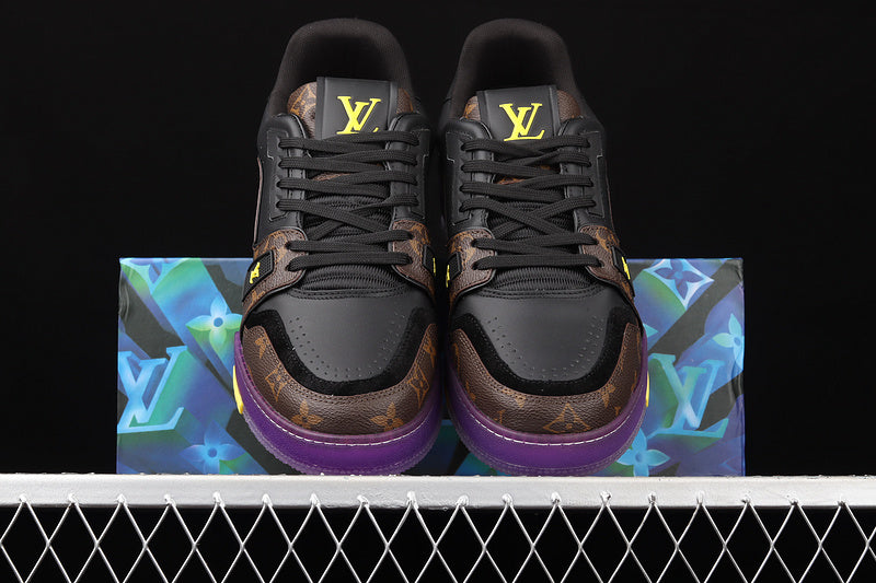 LouisVuitton Trainer Monogram - Black/Purple