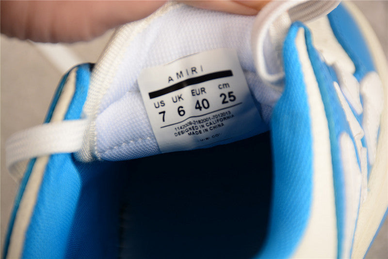 Amiri Skel Top Low - Blue/White