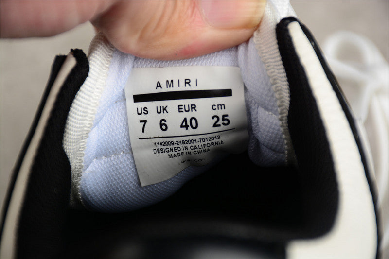 Amiri Skel Top Low - Black/White