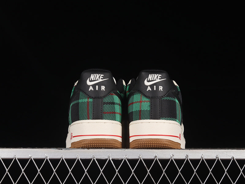NikeUnisex Air Force 1 AF1 Low - Plaid Green