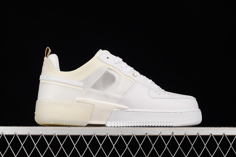 NikeUnisex Air force 1 AF1 React Double Swoosh - White