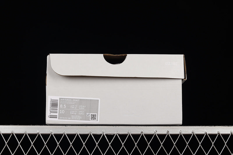NikeUnisex Air force 1 AF1 React Double Swoosh - White