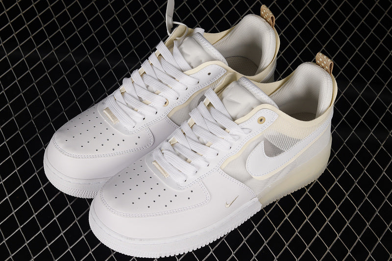 NikeUnisex Air force 1 AF1 React Double Swoosh - White