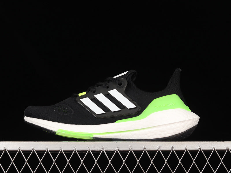 adidasMens Ultra Boost 22 - Black Solar Green