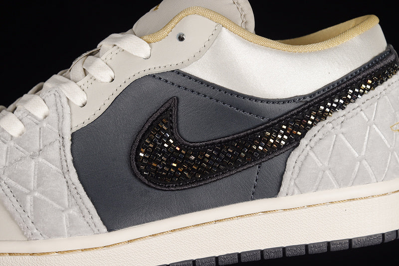 WMNS Air Jordan 1 AJ1 Low - Beaded Swoosh