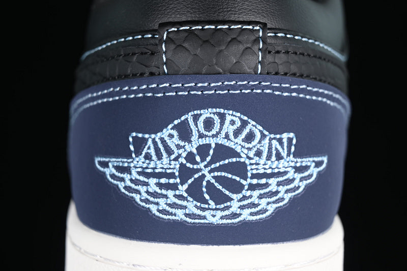 Air Jordan 1 AJ1 Low Snake Skin - Blue