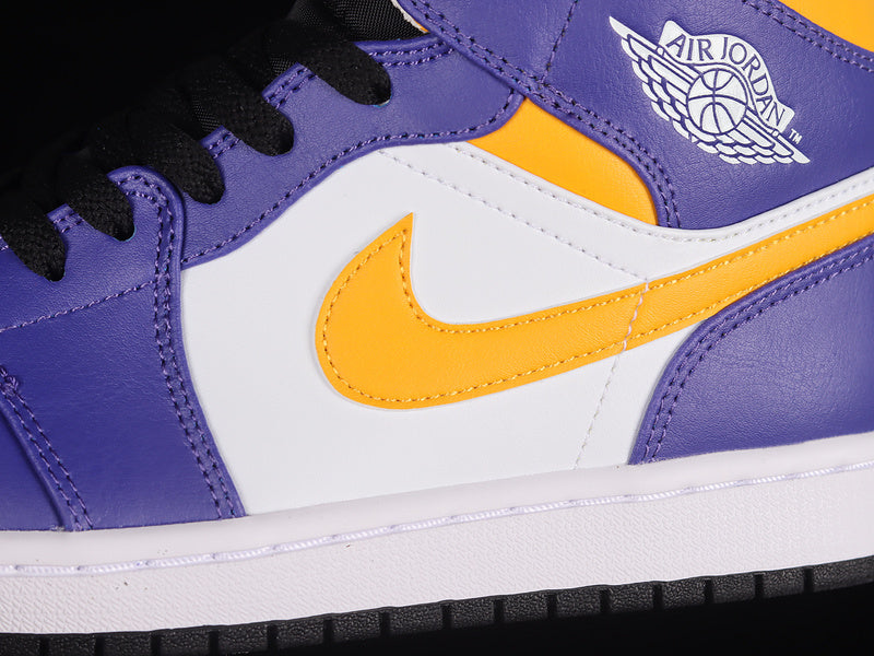 Air Jordan 1 AJ1 Mid - Lakers