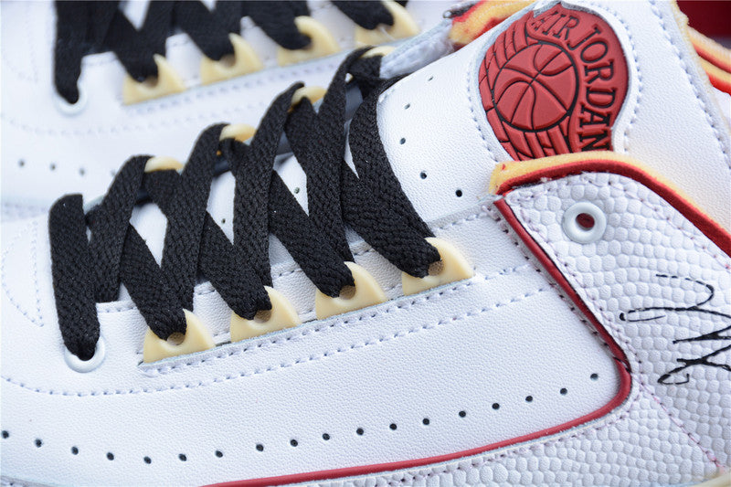 Air Jordan 2 AJ2 Low x Off-White - White/Red