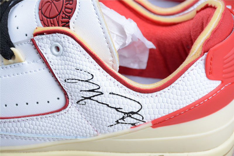 Air Jordan 2 AJ2 Low x Off-White - White/Red