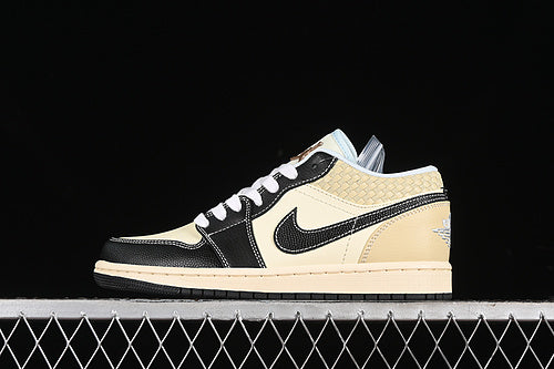 Air Jordan 1 AJ1 Low - Coconut Milk/Black Muslin