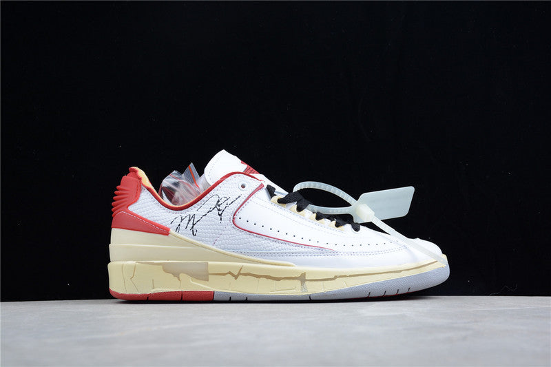 Air Jordan 2 AJ2 Low x Off-White - White/Red