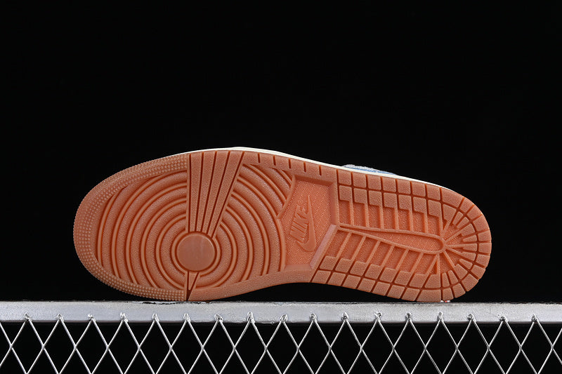 Air Jordan 1  AJ1 Low Repaired - Denim Swoosh