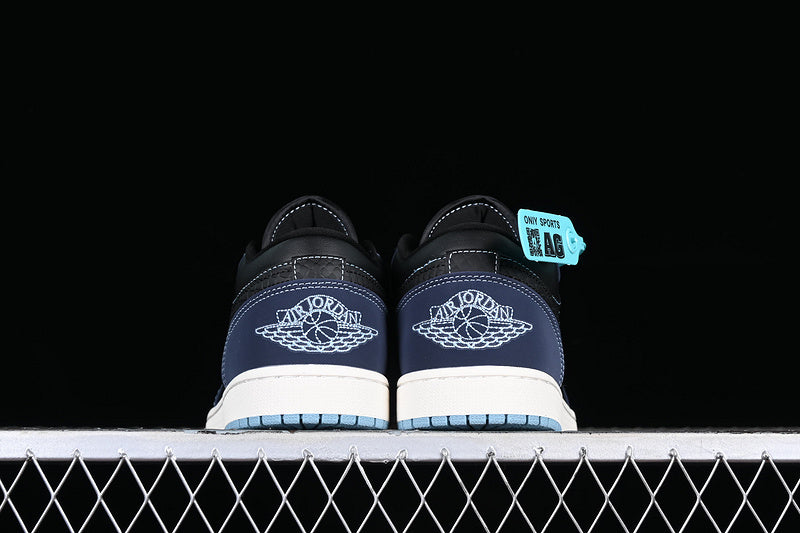 Air Jordan 1 AJ1 Low Snake Skin - Blue