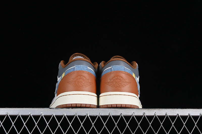 Air Jordan 1  AJ1 Low Repaired - Denim Swoosh