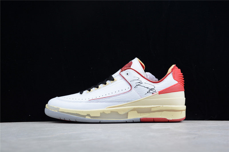 Air Jordan 2 AJ2 Low x Off-White - White/Red