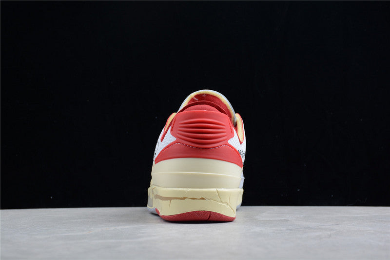 Air Jordan 2 AJ2 Low x Off-White - White/Red