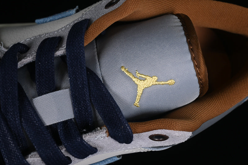 Air Jordan 1  AJ1 Low Repaired - Denim Swoosh