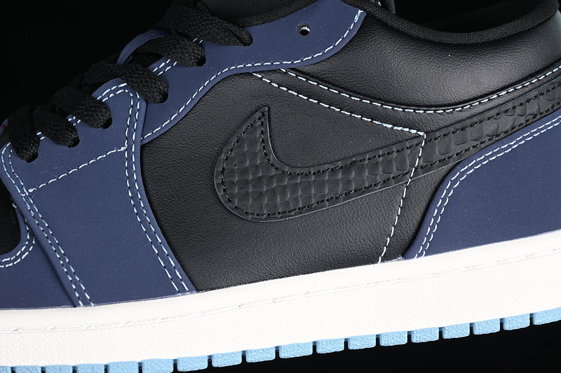 Air Jordan 1 AJ1 Low Snake Skin - Blue