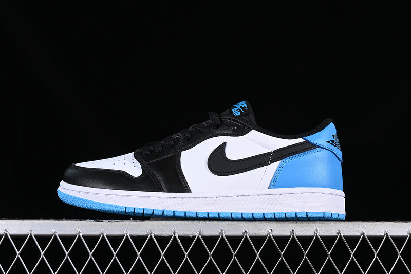 Air Jordan 1 AJ1 Retro Low - Black Dark/Powder Blue
