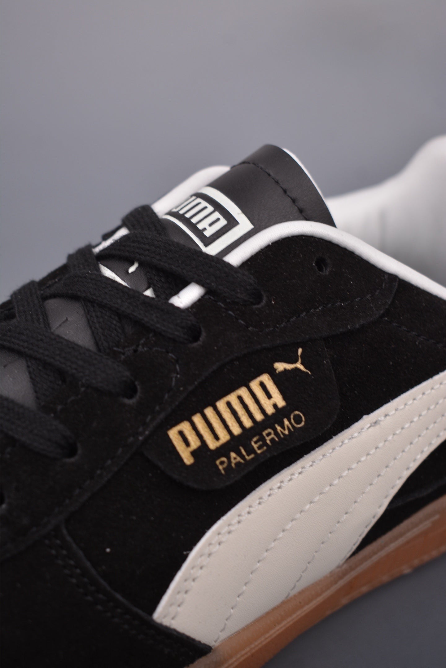 PumaUnisex Palermo Leather - "Black Feather/Grey Gum"