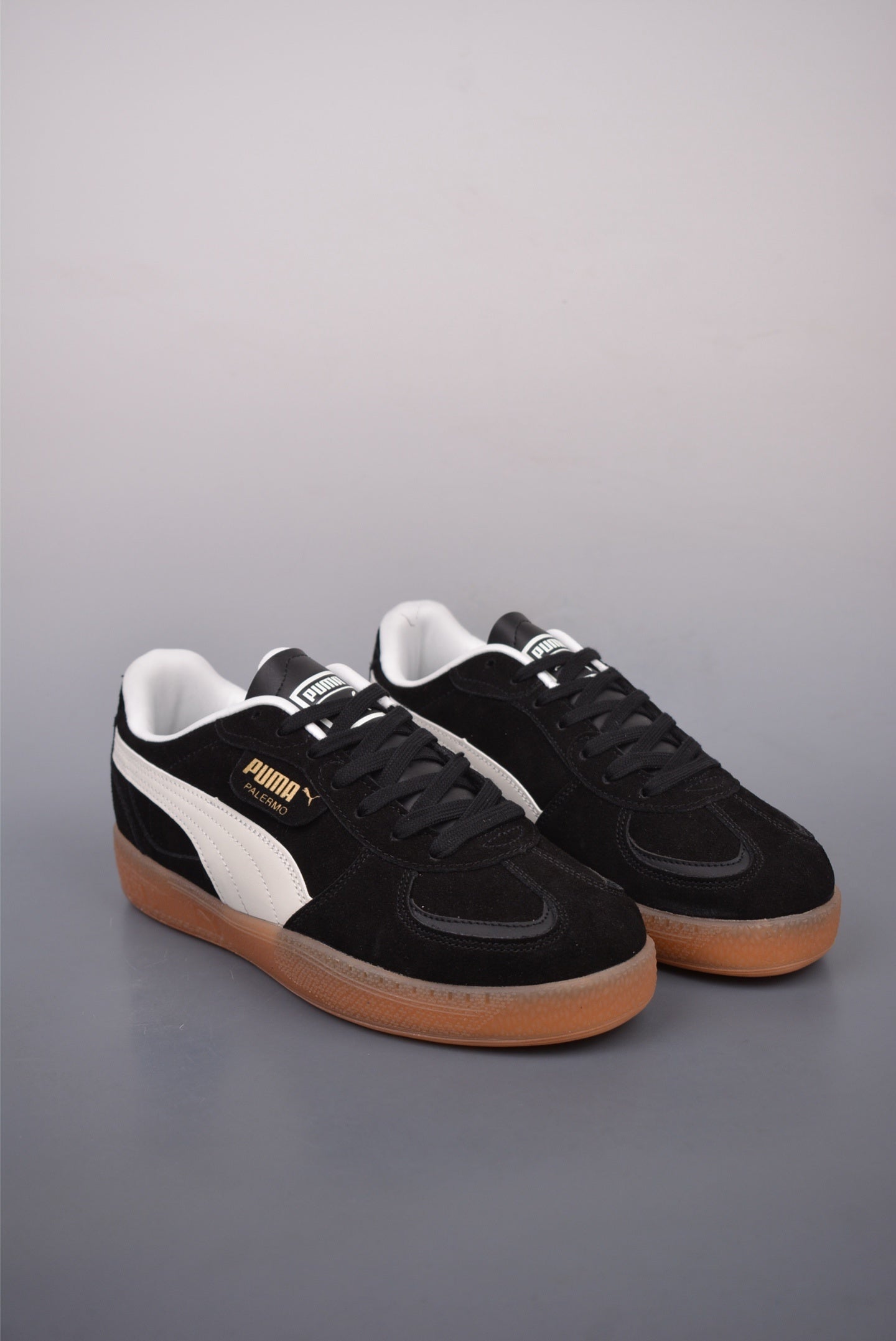 PumaUnisex Palermo Leather - "Black Feather/Grey Gum"