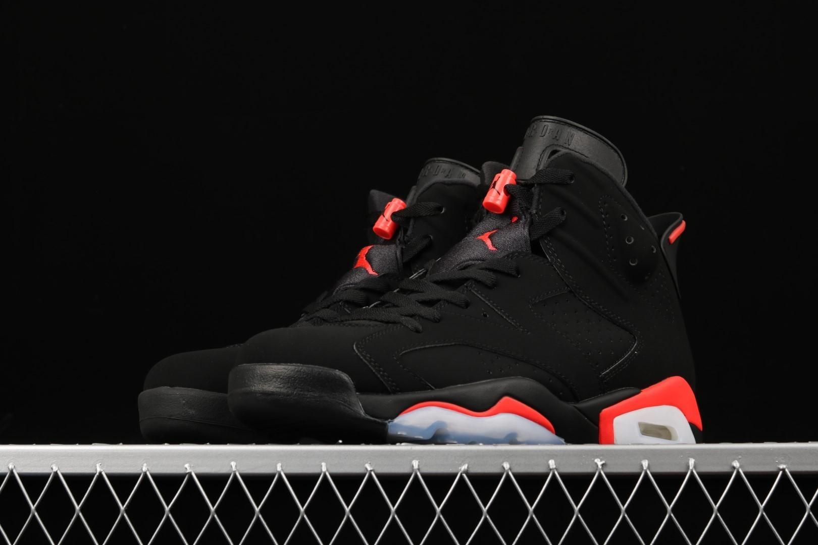 Air Jordan 6 AJ6 Retro Black - Infrared