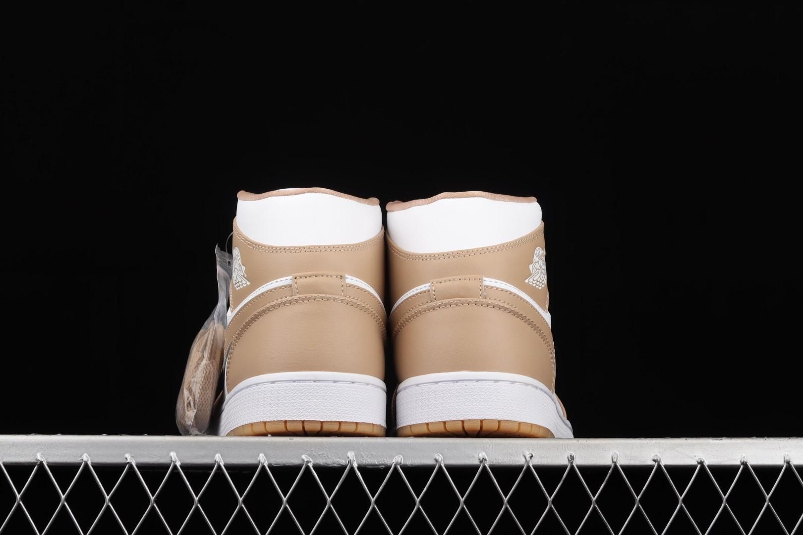 WMNS Air Jordan 1 AJ1 Mid - Tan Gum