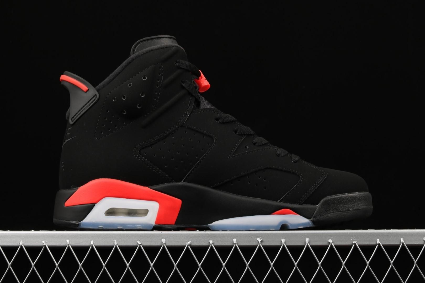 Air Jordan 6 AJ6 Retro Black - Infrared
