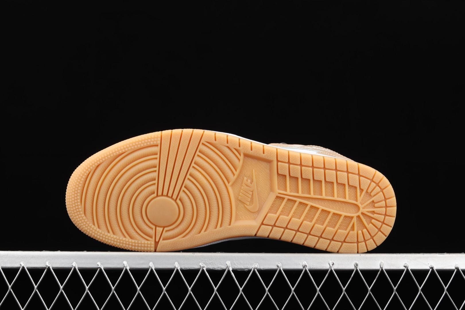 WMNS Air Jordan 1 AJ1 Mid - Tan Gum