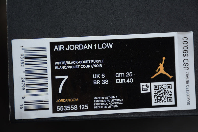 Air Jordan 1 AJ1 Low - Court Purple