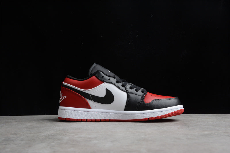 Air Jordan 1 AJ1 Low - 'Bred Toe''