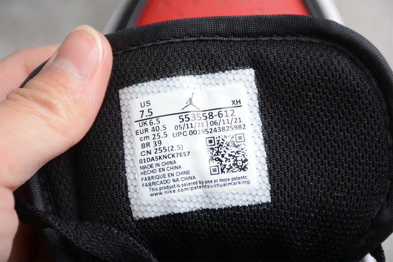 Air Jordan 1 AJ1 Low - 'Bred Toe''