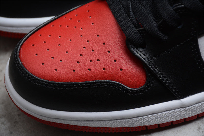Air Jordan 1 AJ1 Low - 'Bred Toe''
