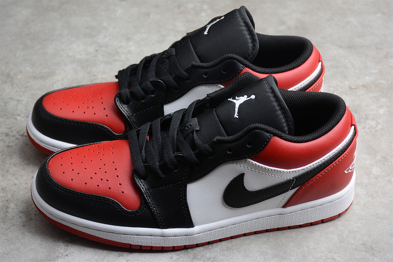 Air Jordan 1 AJ1 Low - 'Bred Toe''